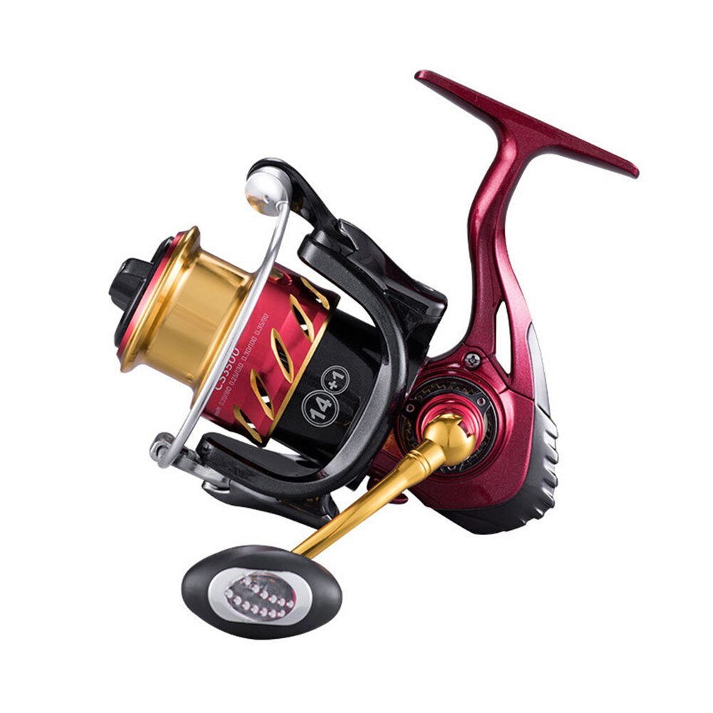 CS Spinning Fishing Wheel Reel Fishing Decors Gear Metal Spool Saltwater for Outdoor Fishing Portable Accessories-3