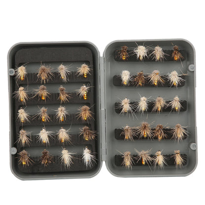 Fly Lure, 40pcs Fly Fishing Lure Artificial Bait Fly Lures Insect Lures with Hook Fishing Accessory