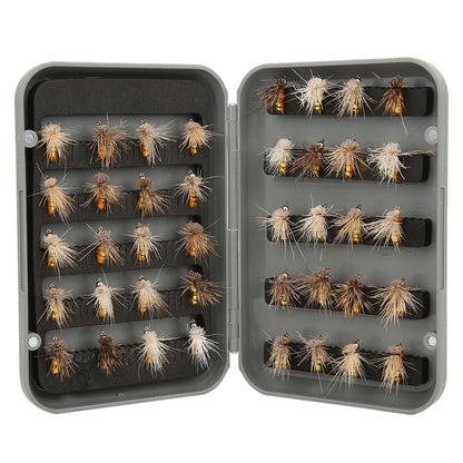 Fly Lure, 40pcs Fly Fishing Lure Artificial Bait Fly Lures Insect Lures with Hook Fishing Accessory