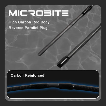 2.2M Fast Action Spinning Rod Light Carbon Lure Rod Black-4