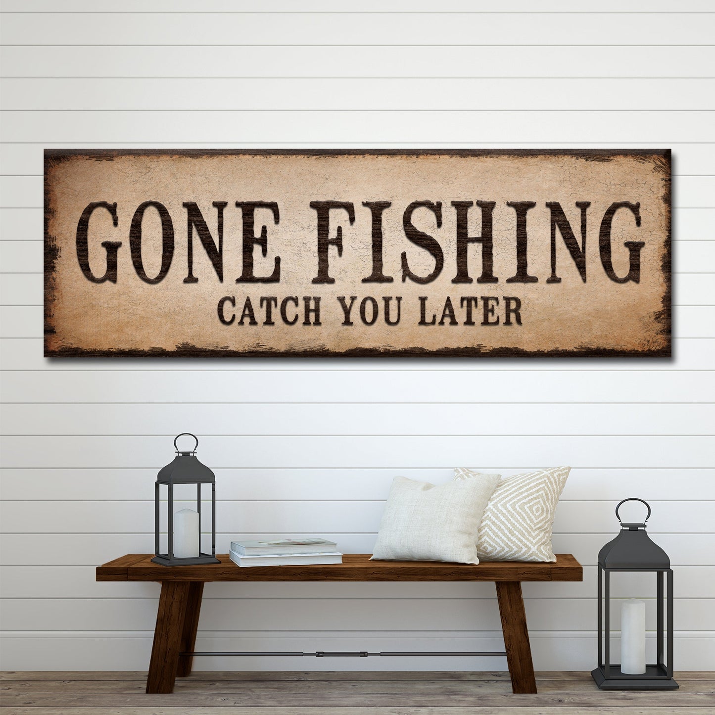 Catch You Later Gone Fishing Sign II-0