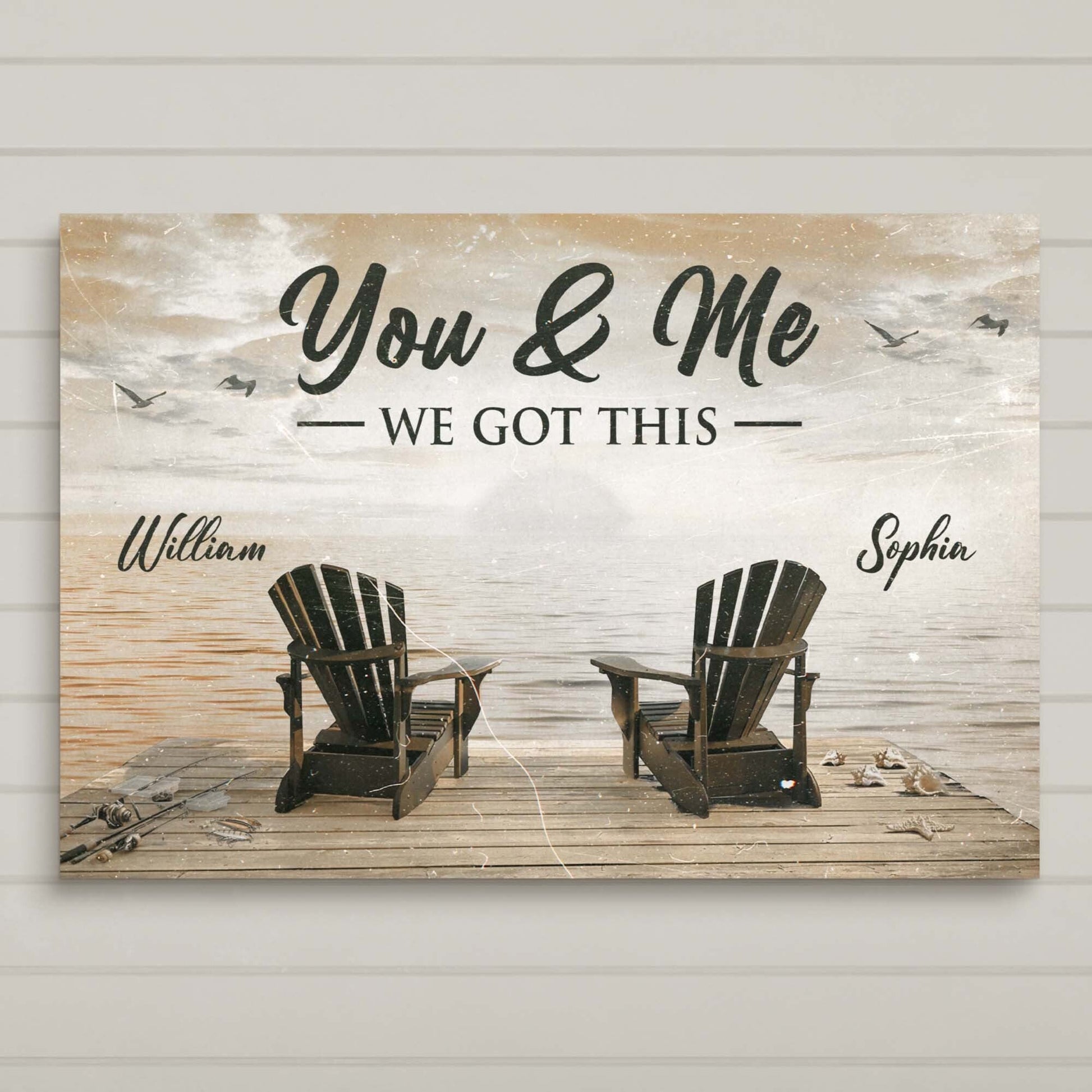 Fishing Themed We Got This Couple Sign-1