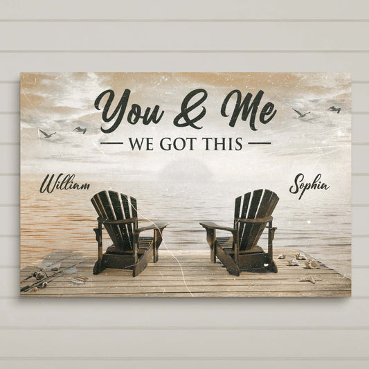 Fishing Themed We Got This Couple Sign-1