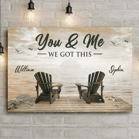 Fishing Themed We Got This Couple Sign-0