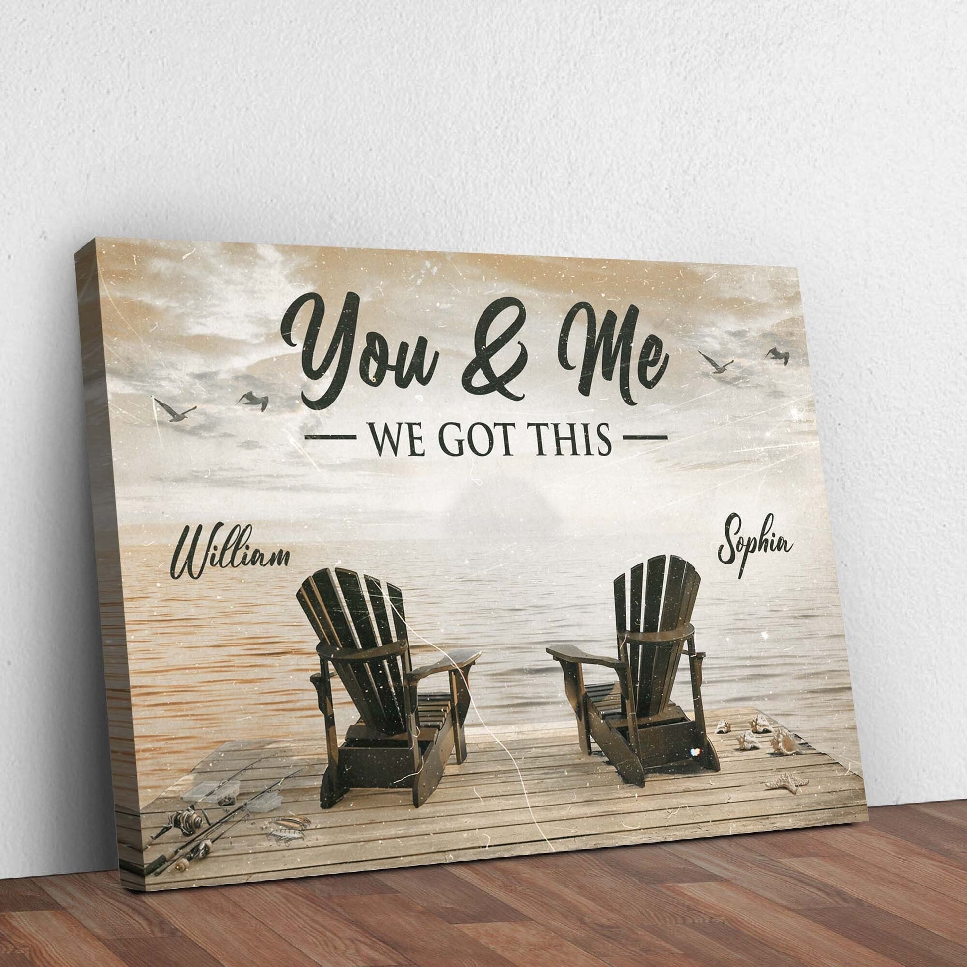 Fishing Themed We Got This Couple Sign-2